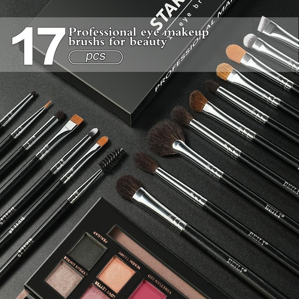 BEILI Eye Makeup Brush Set 17 pcs